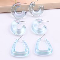 Sweet C Shape Water Droplets Arylic Plating Women's Earrings sku image 7