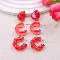 Simple Style Water Droplets Arylic Plating Women's Earrings main image 5