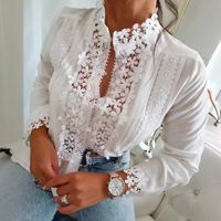 Women's Blouse Short Sleeve Blouses Sexy Solid Color sku image 1