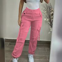 Women's Holiday Daily Simple Style Solid Color Full Length Casual Pants main image 3