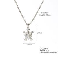 304 Stainless Steel 18K Gold Plated Elegant Simple Style Tortoise Pendant Necklace sku image 3