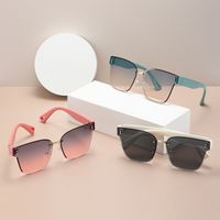Vacation Streetwear Geometric Pc Square Frameless Glasses main image 4