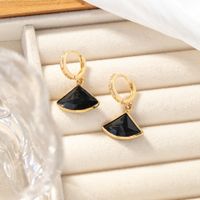 Copper Basic Plating Triangle Earrings sku image 9