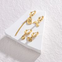 1 Set Simple Style Classic Style Solid Color Inlay 304 Stainless Steel Rhinestones Drop Earrings main image 2
