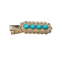 Women's Retro Solid Color Alloy Inlay Turquoise Hair Clip main image 5