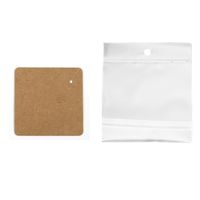 Retro Classic Style Solid Color Paper, Plastic Jewelry Packaging Bags sku image 3