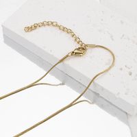 1 Piece 304 Stainless Steel Gold Plated Solid Color Chain main image 4