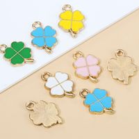 5 Pieces Alloy Gold Plated Color Block Pendant main image 2