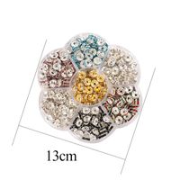 1 Set Alloy Rhinestones Solid Color Beads main image 2