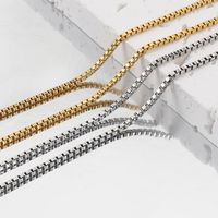 1 Piece 304 Stainless Steel Gold Plated Solid Color Chain main image 3