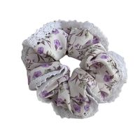 Women's Simple Style Ditsy Floral Lace Cloth Hair Tie main image 3