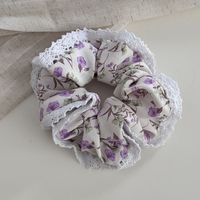 Women's Simple Style Ditsy Floral Lace Cloth Hair Tie sku image 1