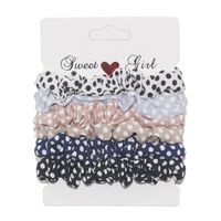 Women's Modern Style Sweet Korean Style Polka Dots Solid Color Cloth Hair Tie sku image 13