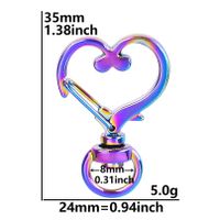 Cute Star Moon Heart Shape Alloy Plating Unisex Bag Pendant Keychain sku image 8