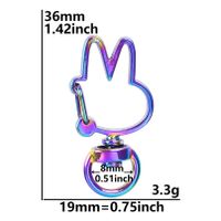 Mignon Star Lune Forme De Cœur Alliage Placage Unisexe Pendentif De Sac Porte-Clés sku image 3