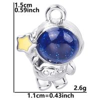 1 Pièce 1.1*1.5CM Alliage Astronaute Star Pendentif sku image 1