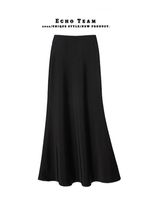 L'Été Vêtement De Rue Couleur Unie Polyester Acétate Tissu Robe Mi-Longue Jupes main image 5