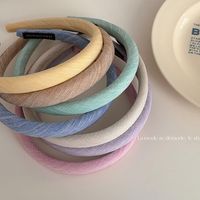 Women's Simple Style Solid Color Cloth Hair Band main image 1