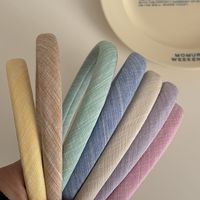 Women's Simple Style Solid Color Cloth Hair Band main image 4