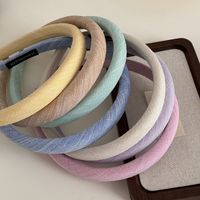 Women's Simple Style Solid Color Cloth Hair Band main image 5