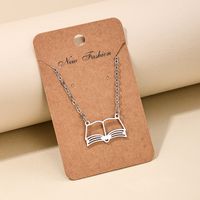 Lady Book Alloy Plating Women's Pendant Necklace main image 3