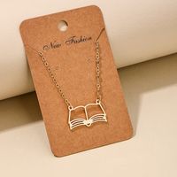 Lady Book Alloy Plating Women's Pendant Necklace main image 5