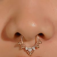Alloy Ethnic Style Geometric Artificial Rhinestones Nose Ring main image 5