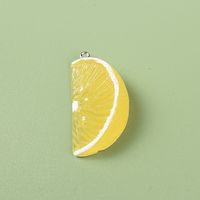 1 Piece 2.2*4cm 2.5cm Resin Lemon Orange Pendant main image 5