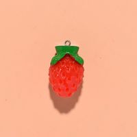 1 Piece 2.2*1.5cm 3.2*2.1cm 3*2cm Resin Strawberry Pendant sku image 3