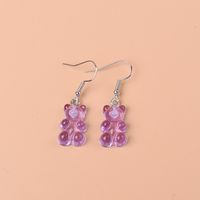 1 Paire Mignon Dame Sucré Ours Résine Boucles D'oreilles sku image 5