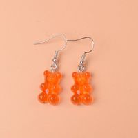 1 Pair Cute Lady Sweet Bear Resin Drop Earrings sku image 16