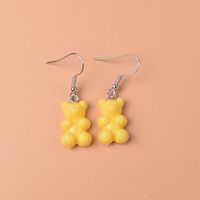 1 Pair Cute Lady Sweet Bear Resin Drop Earrings sku image 9