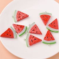 1 Piece 2.8*3.5cm Resin Watermelon Pendant main image 1