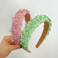 Women's Sweet Flower Satin Handmade Hair Band main image 6