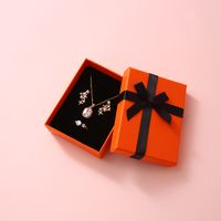 Casual Elegant Color Block Bow Knot Paper Jewelry Packaging Bags Jewelry Boxes sku image 3