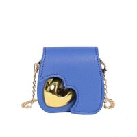 Women's Mini Pu Leather Heart Shape Solid Color Basic Magnetic Buckle Crossbody Bag main image 2