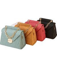 Women's Mini Pu Leather Solid Color Vintage Style Classic Style Square Flip Cover Crossbody Bag main image 1