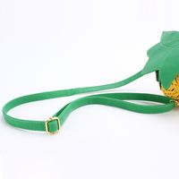 Women's Small Paper String Pineapple Cute Weave Round Lock Clasp Beach Bag main image 2