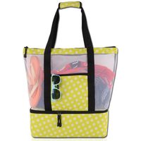 Unisex Large Polyester Net Underwater World Vacation Classic Style Zipper Insulated Bag sku image 1