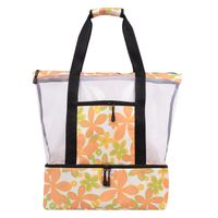 Unisex Large Polyester Net Underwater World Vacation Classic Style Zipper Insulated Bag sku image 3