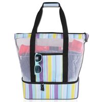 Unisex Large Polyester Net Underwater World Vacation Classic Style Zipper Insulated Bag sku image 28