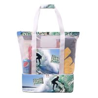 Unisex Large Polyester Net Underwater World Vacation Classic Style Zipper Insulated Bag sku image 23