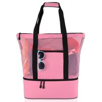 Unisex Large Polyester Net Underwater World Vacation Classic Style Zipper Insulated Bag sku image 27