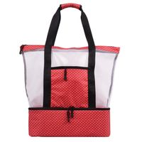 Unisex Basic Classic Style Solid Color Polyester Net Travel Bags sku image 13