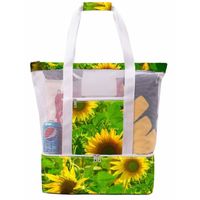 Unisex Large Polyester Net Underwater World Vacation Classic Style Zipper Insulated Bag sku image 20