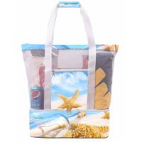 Unisex Large Polyester Net Underwater World Vacation Classic Style Zipper Insulated Bag sku image 16