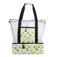 Unisex Large Polyester Net Underwater World Vacation Classic Style Zipper Insulated Bag sku image 2