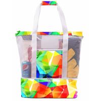 Unisex Large Polyester Net Underwater World Vacation Classic Style Zipper Insulated Bag sku image 13