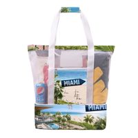 Unisex Large Polyester Net Underwater World Vacation Classic Style Zipper Insulated Bag sku image 25