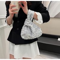 Women's Small Sequin Solid Color Vintage Style Classic Style Sequins Open Evening Bag main image 6